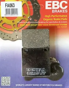 1999-2007 Suzuki Gsx-R 1300 Hayabusa Arka Fren Balatası Ebc Fa063 1999-2007 Suzuki Gsx-R 1300 Hayabusa Arka Fren Balatası Ebc Fa063