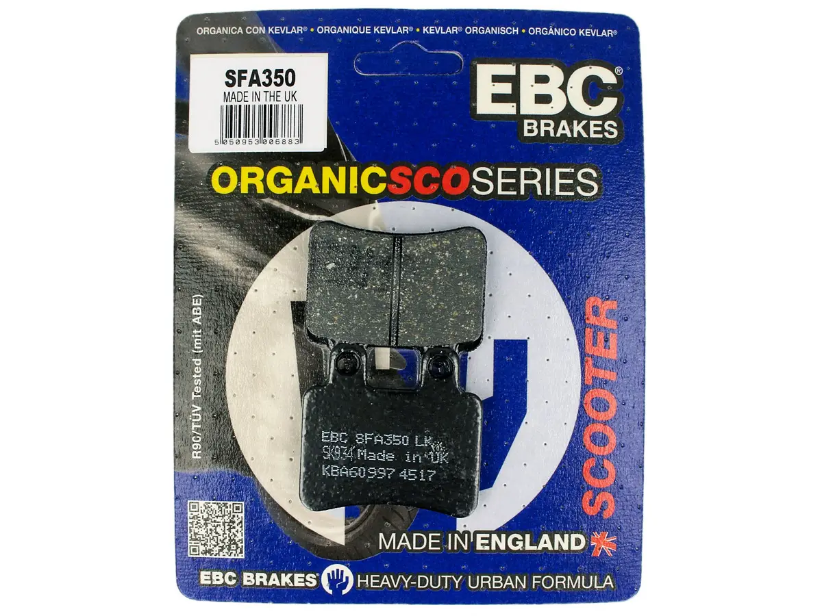 2002-2005 Peugeot Elyseo 125 Arka Fren Balatası Ebc Sfa350 2002-2005 Peugeot Elyseo 125 Arka Fren Balatası Ebc Sfa350