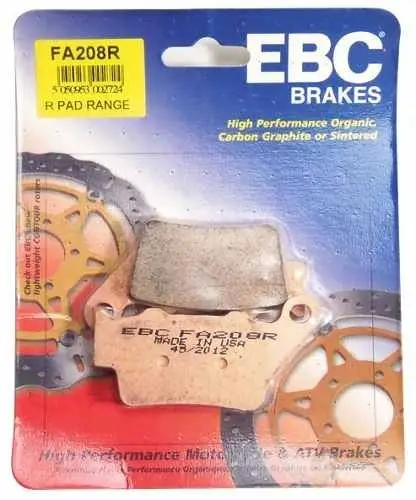 2008-2016 Yamaha Xtz 660Z Tenere Arka Fren Balatası Ebc Fa208R Si 2008-2016 Yamaha Xtz 660Z Tenere Arka Fren Balatası Ebc Fa208R Si