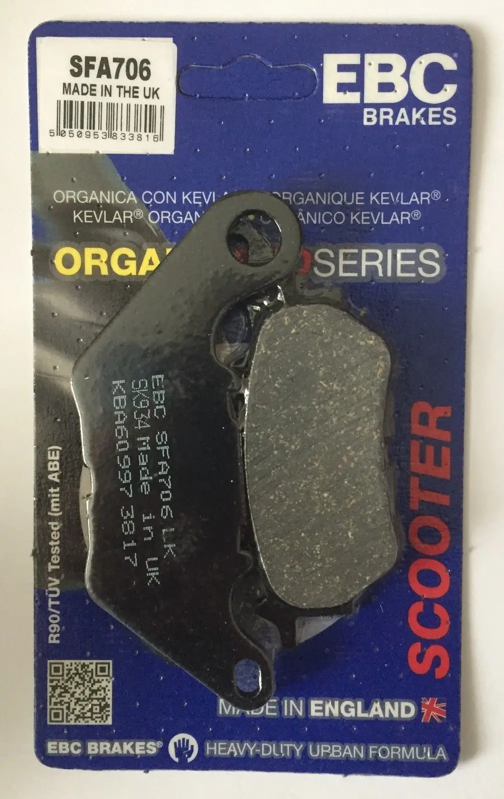 2018-2020 Yamaha X-Max 300 ABS arka fren balatası EBC SFA706 orga 2018-2020 Yamaha X-Max 300 ABS arka fren balatası EBC SFA706 orga