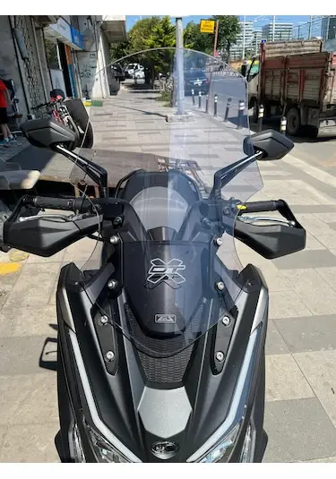 Zeus Motor 23 26 Kymco Dtx 250 Motosiklet Ön Cam Açık Füme 56cm Dtx250