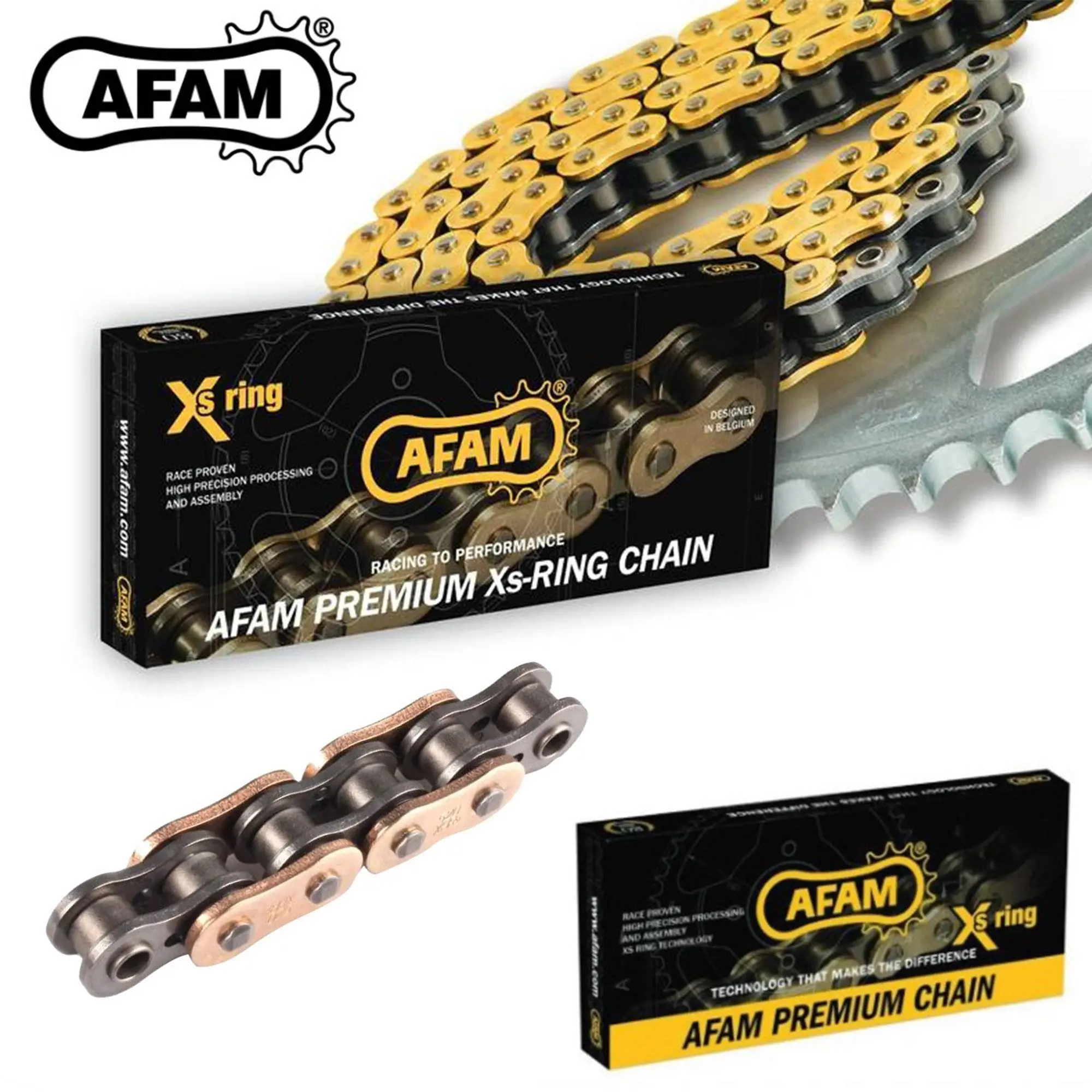 AFAM A520-106Xsr-g 2017-2020 Honda CRF 250 Rally Uyumlu Zincir Xsr-g Xring Gold (Sarı) Renk AFAM A520-106Xsr-g 2017-2020 Honda CRF 250 Rally Uyumlu Zincir Xsr-g Xring Gold (Sarı) Renk