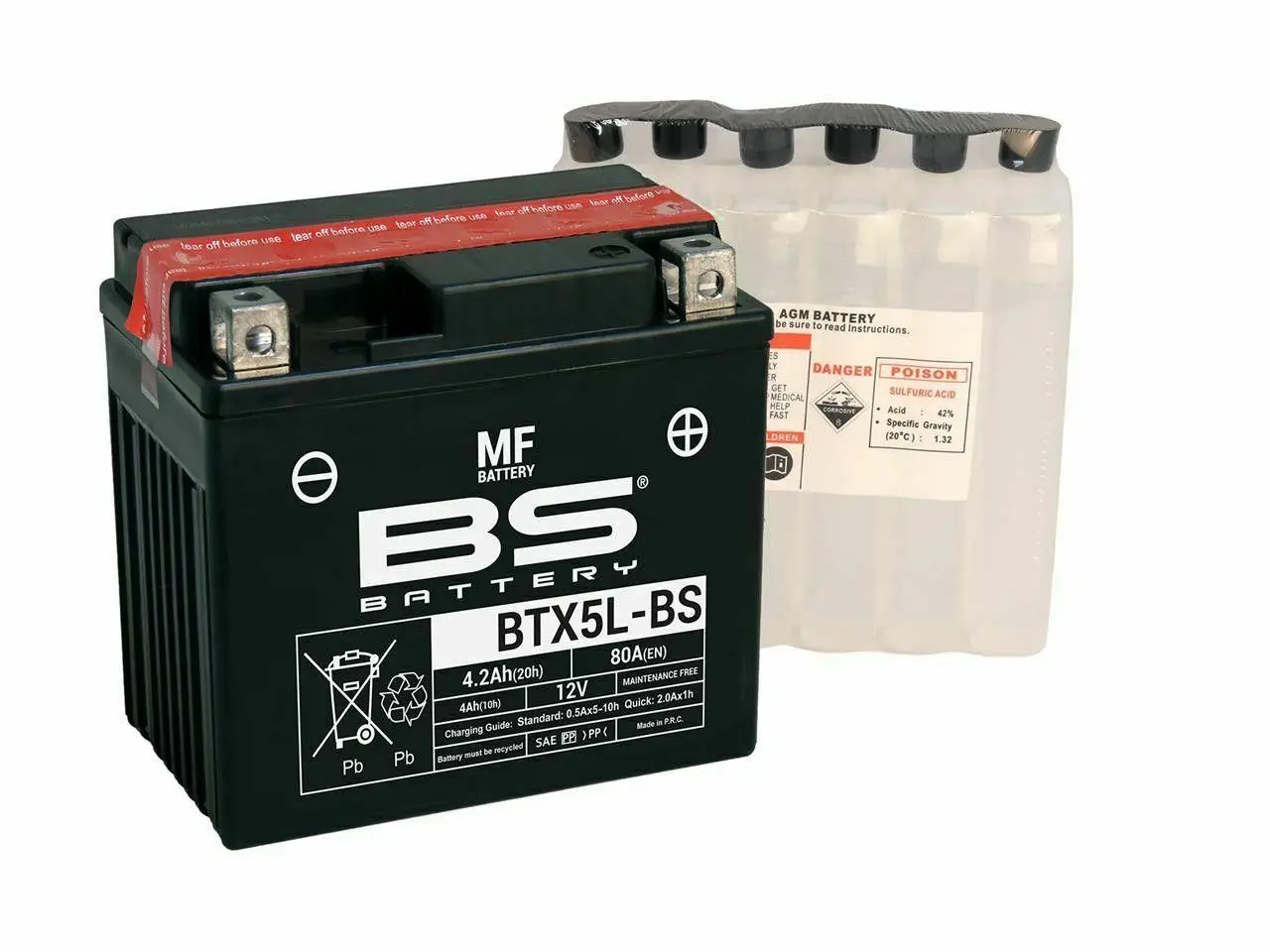 Bs Btx5l-Bs 2007-2011 KTM 250 EXC-F Six Days Uyumlu Akü Sulu Akü Bs Btx5l-Bs 2007-2011 KTM 250 EXC-F Six Days Uyumlu Akü Sulu Akü
