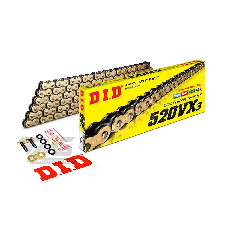 Did 520-106Vx3 2002-2006 Ducati Monster 620ie Uyumlu Zincir Vx3 Xring Gold (Sarı) Renk Did 520-106Vx3 2002-2006 Ducati Monster 620ie Uyumlu Zincir Vx3 Xring Gold (Sarı) Renk