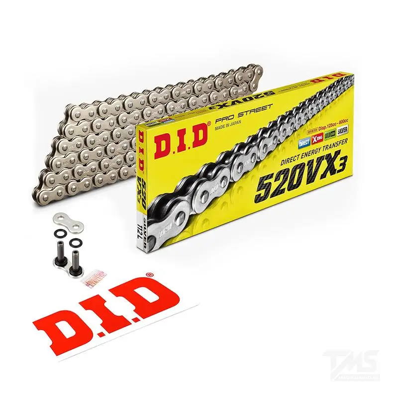Did 520-112Vx3 2014-2018 Honda CBR 500R Uyumlu Zincir Vx3 Xring Silver (Gümüş) Renk Did 520-112Vx3 2014-2018 Honda CBR 500R Uyumlu Zincir Vx3 Xring Silver (Gümüş) Renk