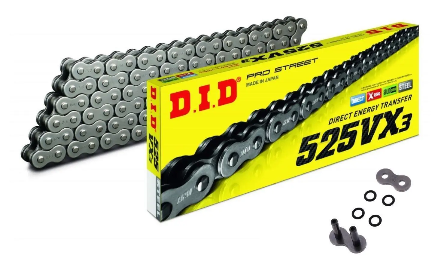 Did 525-114Vx3 2017-2023 Kawasaki Z 900 Uyumlu Zincir Vx3 Xring Çelik Renk Did 525-114Vx3 2017-2023 Kawasaki Z 900 Uyumlu Zincir Vx3 Xring Çelik Renk