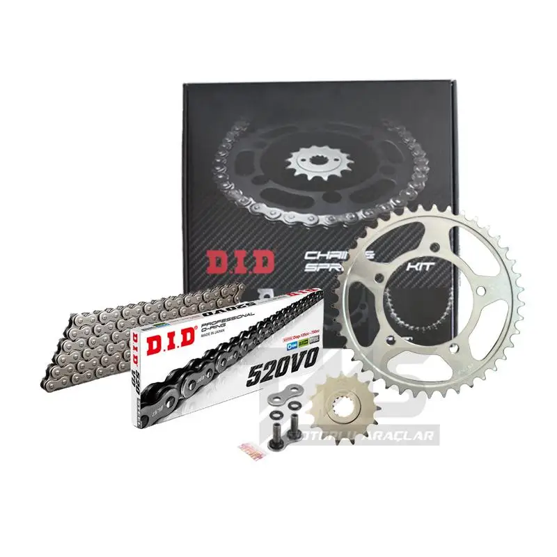 Did-Jt 2004-2009 Honda CBF 250 Uyumlu Zincir Dişli Set Oring Zincir Çelik Renk Did-Jt 2004-2009 Honda CBF 250 Uyumlu Zincir Dişli Set Oring Zincir Çelik Renk