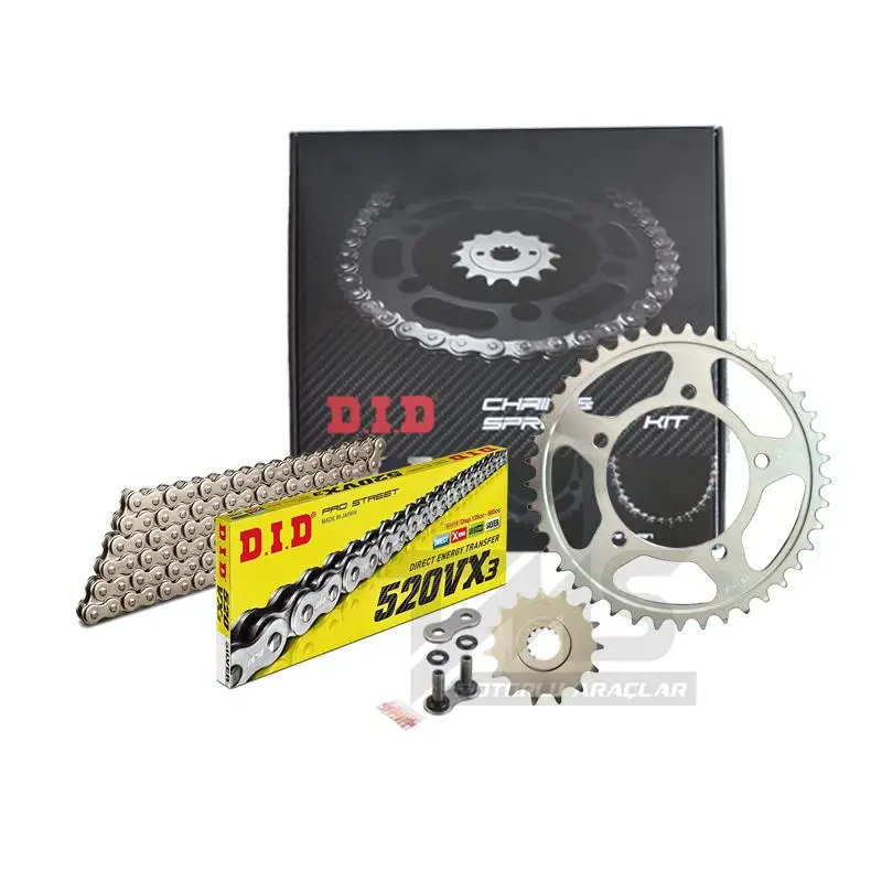 Did-Jt 2017-2020 Honda CRF 250 Rally Uyumlu Zincir Dişli Set Silver (Gümüş) Renk Did-Jt 2017-2020 Honda CRF 250 Rally Uyumlu Zincir Dişli Set Silver (Gümüş) Renk
