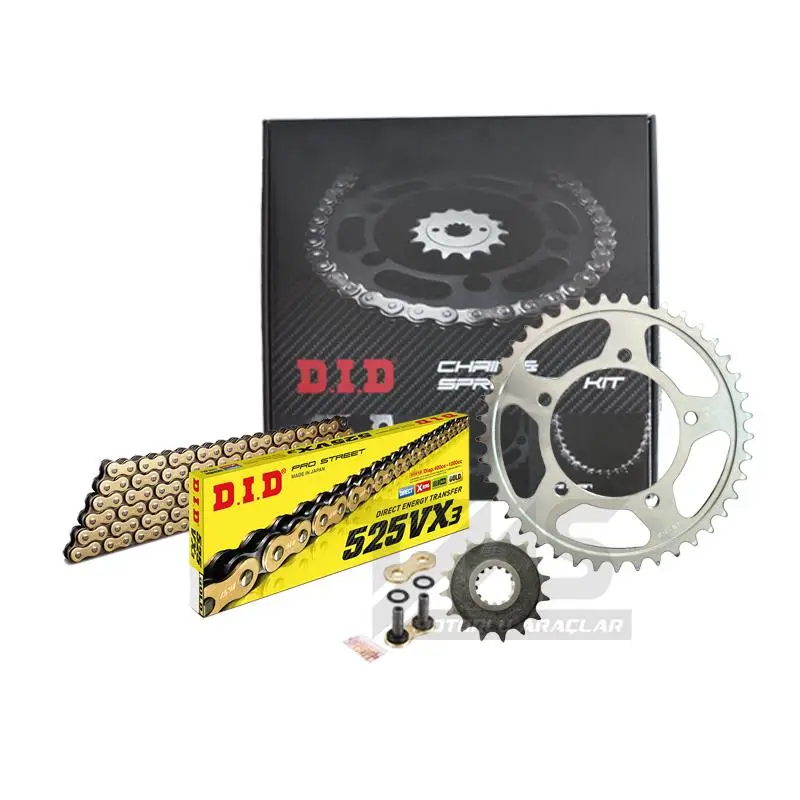 Did-Jt 2007-2016 Suzuki GSF 650 Bandit S Uyumlu Zincir Dişli Set Gold (Sarı) Renk Did-Jt 2007-2016 Suzuki GSF 650 Bandit S Uyumlu Zincir Dişli Set Gold (Sarı) Renk