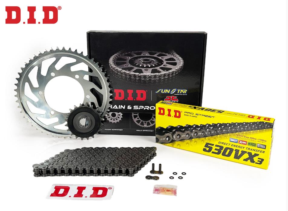 Did-Sunstar 2006-2010 Kawasaki ZZR 1400 ABS Uyumlu Zincir Dişli Set Çelik Renk