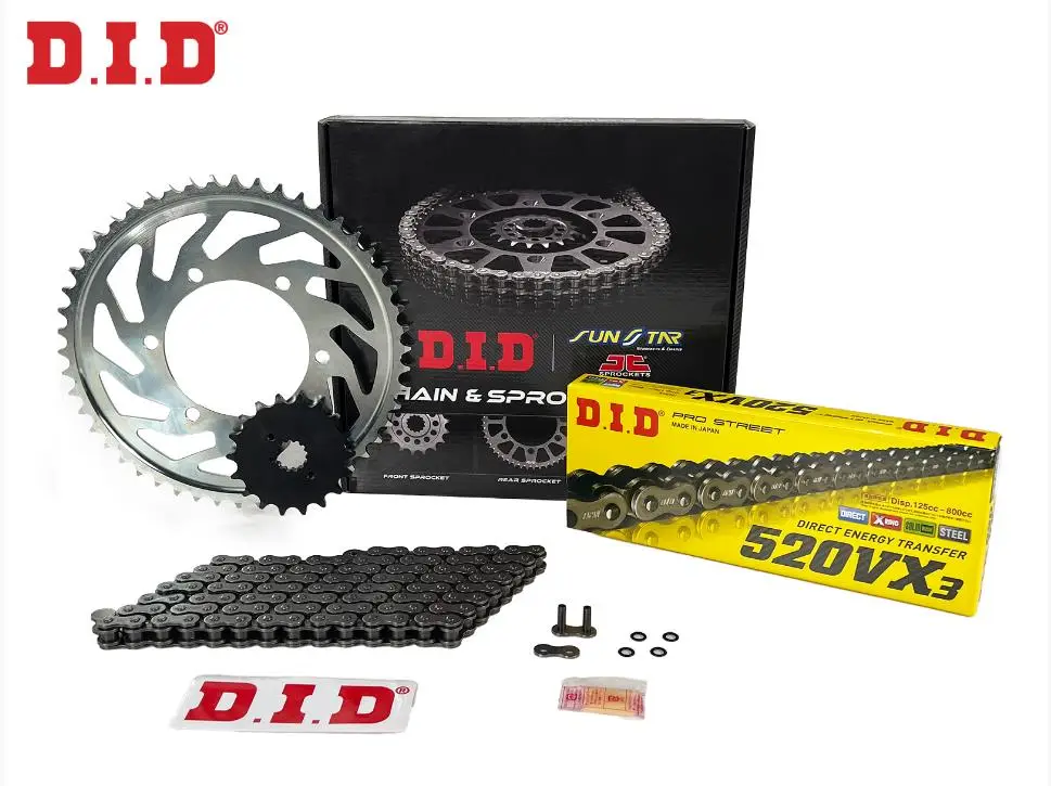 Did-Sunstar 2014-2018 Honda CBR 500R Uyumlu Zincir Dişli Set Çelik Renk Did-Sunstar 2014-2018 Honda CBR 500R Uyumlu Zincir Dişli Set Çelik Renk