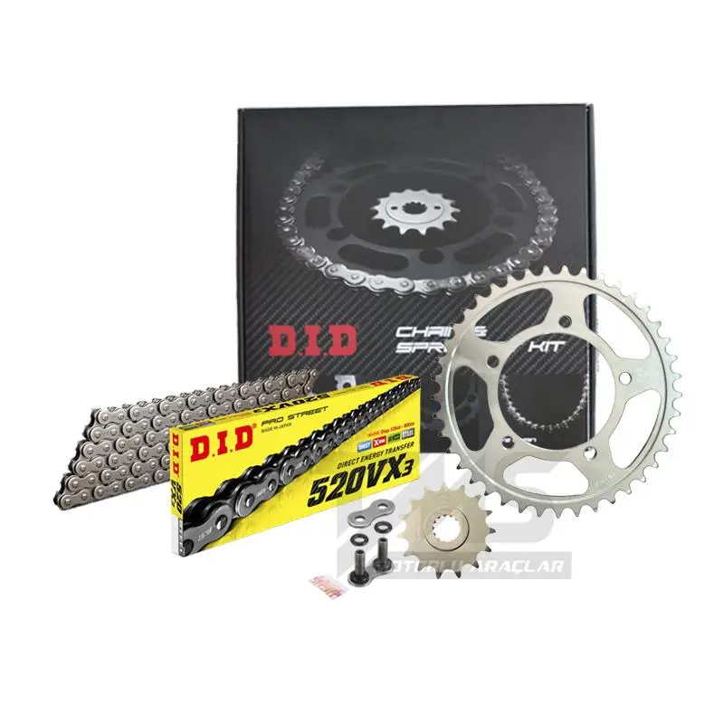 Did-Sunstar 2014-2018 Honda CBR 500R Uyumlu Zincir Dişli Set Çelik Renk Did-Sunstar 2014-2018 Honda CBR 500R Uyumlu Zincir Dişli Set Çelik Renk