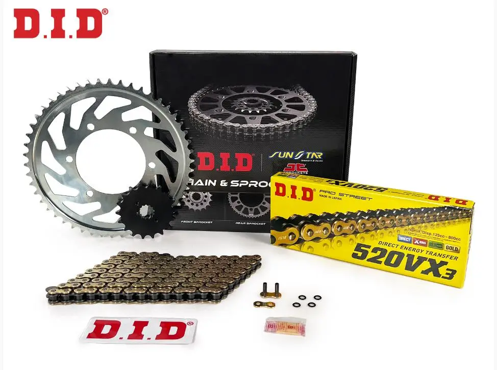 Did-Sunstar 2000-2019 Suzuki DRZ400 S Uyumlu Zincir Dişli Set Gold (Sarı) Renk Did-Sunstar 2000-2019 Suzuki DRZ400 S Uyumlu Zincir Dişli Set Gold (Sarı) Renk