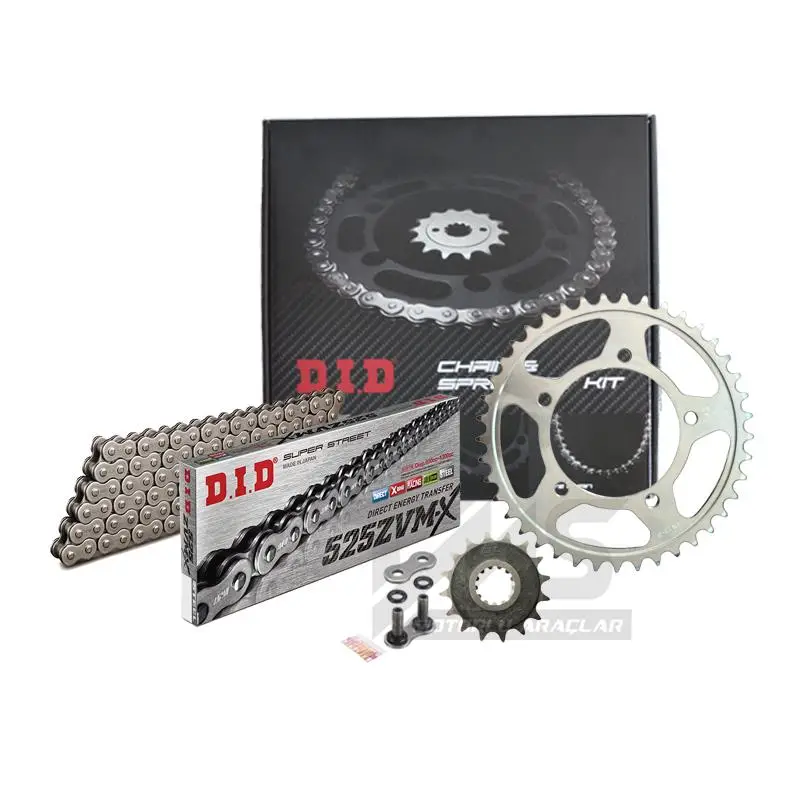 Did Zvm-x-Jt 2023-2024 Suzuki GSX 8S Uyumlu Zincir Dişli Set Çelik Renk Did Zvm-x-Jt 2023-2024 Suzuki GSX 8S Uyumlu Zincir Dişli Set Çelik Renk