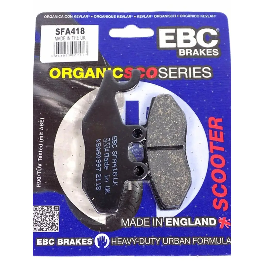 Ebc 2010-2021 Piaggio Beverly 300 RST Arka Fren Balatası SFA418 Ebc 2010-2021 Piaggio Beverly 300 RST Arka Fren Balatası SFA418