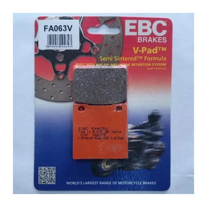 Ebc Fa063V 1995-1999 Suzuki Gsf 600 Bandit Arka Fren Balatası Ebc Fa063V 1995-1999 Suzuki Gsf 600 Bandit Arka Fren Balatası