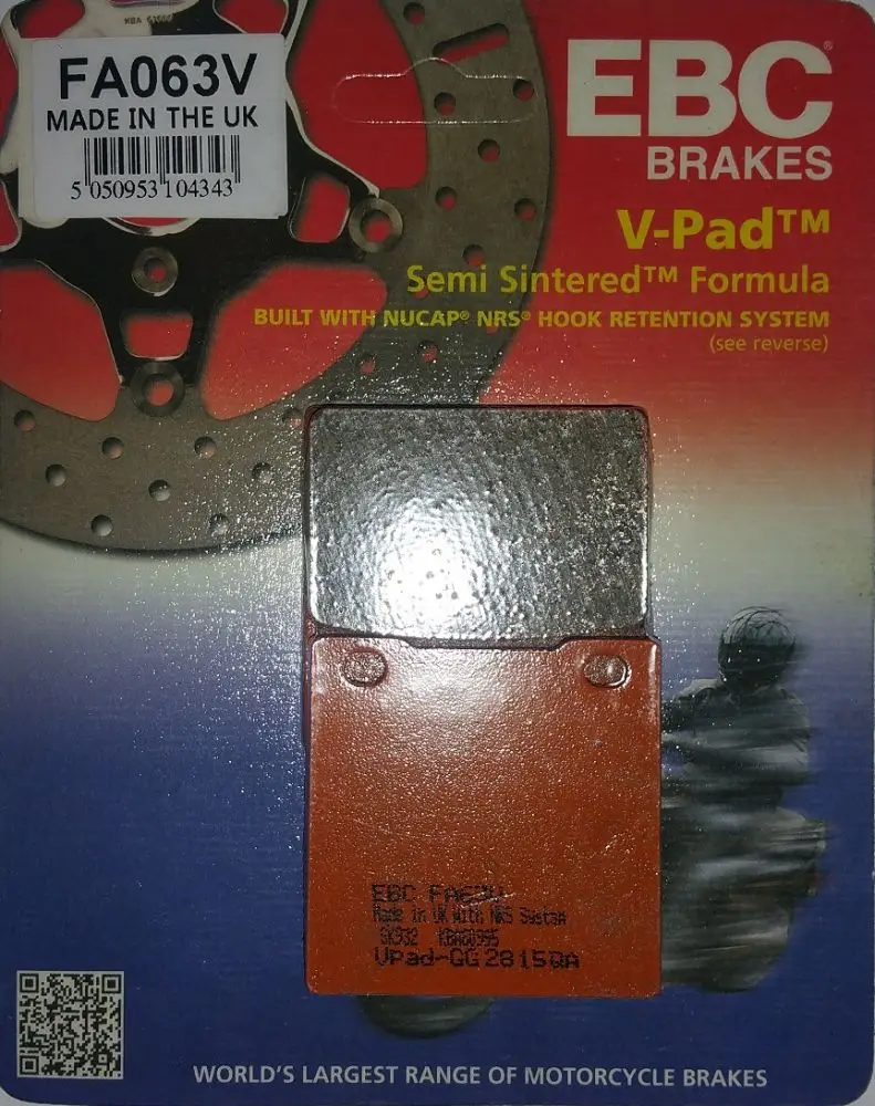 Ebc Fa063V 1995-2004 Suzuki Gsf 600 Bandit S Arka Fren Balatası Ebc Fa063V 1995-2004 Suzuki Gsf 600 Bandit S Arka Fren Balatası