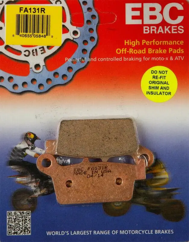 Ebc Fa131R 2000-2007 Honda XR 650 R Uyumlu Arka Fren Balatası Sinterli Balata Ebc Fa131R 2000-2007 Honda XR 650 R Uyumlu Arka Fren Balatası Sinterli Balata