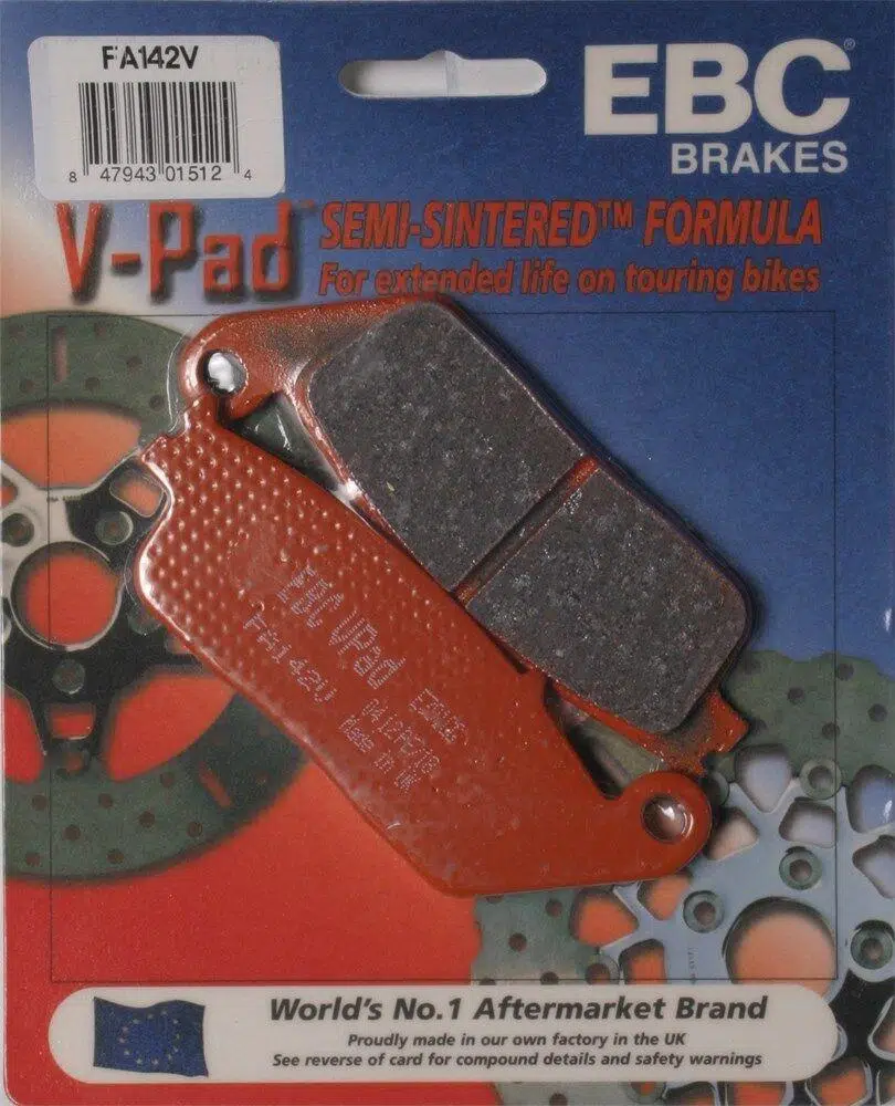 Ebc Fa142V 2005-2018 Triumph Bonneville T100 Uyumlu Ön Fren Balatası Yarı Sinterli Balata