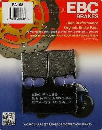 Ebc Fa158 2007-2015 Suzuki GSF 650 Bandit S Uyumlu Ön Fren Balatası Organik Balata Ebc Fa158 2007-2015 Suzuki GSF 650 Bandit S Uyumlu Ön Fren Balatası Organik Balata