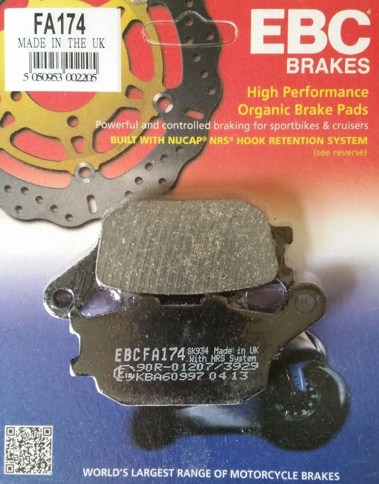 Ebc Fa174 2011-2016 Suzuki GSR 750 Uyumlu Arka Fren Balatası Organik Balata Ebc Fa174 2011-2016 Suzuki GSR 750 Uyumlu Arka Fren Balatası Organik Balata