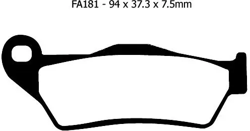 Ebc Fa181Tt 2009-2013 KTM 990 Supermoto T Uyumlu Arka Fren Balatası Karbon Balata Ebc Fa181Tt 2009-2013 KTM 990 Supermoto T Uyumlu Arka Fren Balatası Karbon Balata