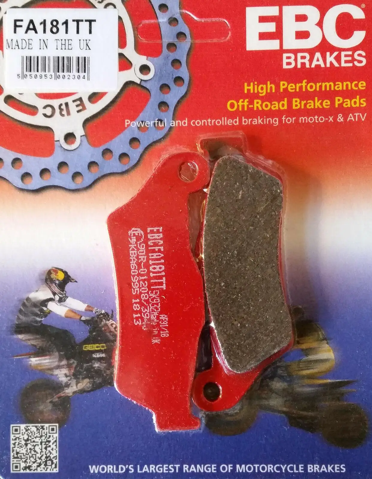 Ebc Fa181Tt 2002-2006 KTM 950 Adventure Uyumlu Arka Fren Balatası Karbon Balata Ebc Fa181Tt 2002-2006 KTM 950 Adventure Uyumlu Arka Fren Balatası Karbon Balata