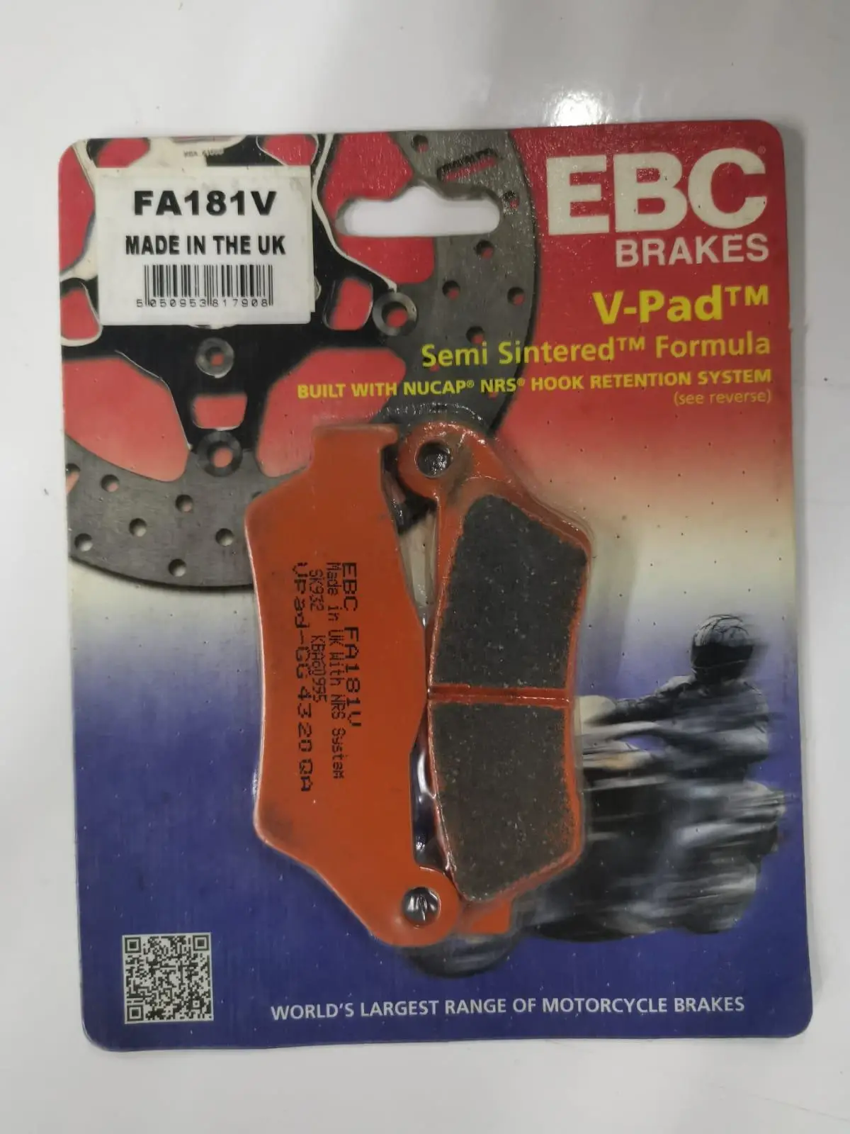 Ebc Fa181V 2018-2021 KTM 790 Adventure Uyumlu Arka Fren Balatası Yarı Sinterli Balata Ebc Fa181V 2018-2021 KTM 790 Adventure Uyumlu Arka Fren Balatası Yarı Sinterli Balata