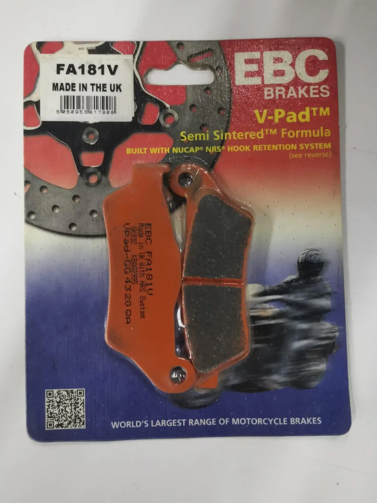 Ebc Fa181V 2018-2021 KTM 790 Adventure Uyumlu Arka Fren Balatası Yarı Sinterli Balata Ebc Fa181V 2018-2021 KTM 790 Adventure Uyumlu Arka Fren Balatası Yarı Sinterli Balata