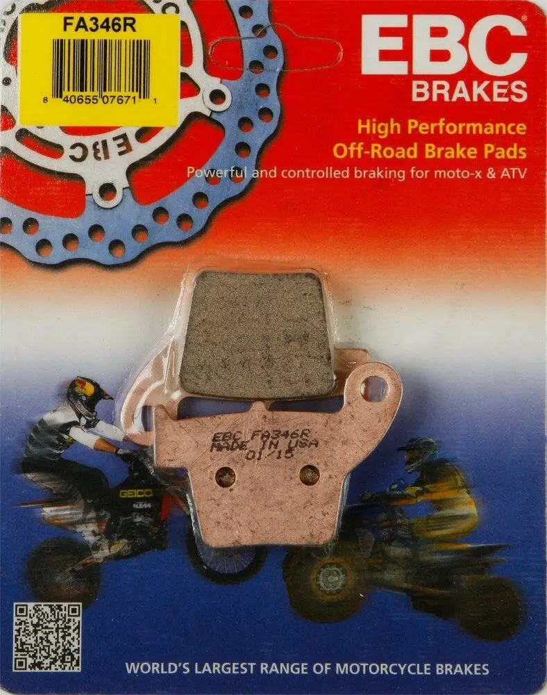Ebc Fa346R 2004-2023 Honda CRF 250 R Uyumlu Arka Fren Balatası Sinterli Balata Ebc Fa346R 2004-2023 Honda CRF 250 R Uyumlu Arka Fren Balatası Sinterli Balata