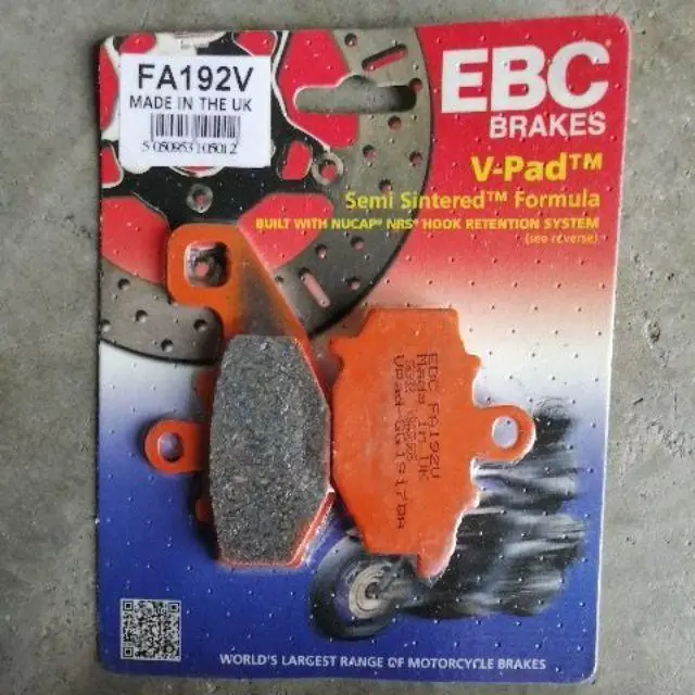Ebc Fa192V 1994-2004 Kawasaki ZX-9 R Uyumlu Arka Fren Balatası Yarı Sinterli Balata Ebc Fa192V 1994-2004 Kawasaki ZX-9 R Uyumlu Arka Fren Balatası Yarı Sinterli Balata
