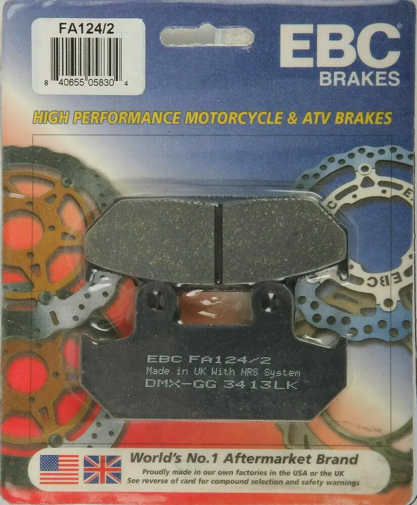 Ebc Fa124-2 1990-2000 Honda Goldwing GL 1500 SE Uyumlu Ön Fren Balatası Organik Balata Ebc Fa124-2 1990-2000 Honda Goldwing GL 1500 SE Uyumlu Ön Fren Balatası Organik Balata