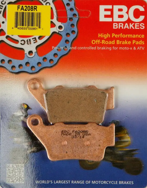 Ebc Fa208R 2009-2022 KTM 690 Enduro R Uyumlu Arka Fren Balatası Sinterli Balata Ebc Fa208R 2009-2022 KTM 690 Enduro R Uyumlu Arka Fren Balatası Sinterli Balata