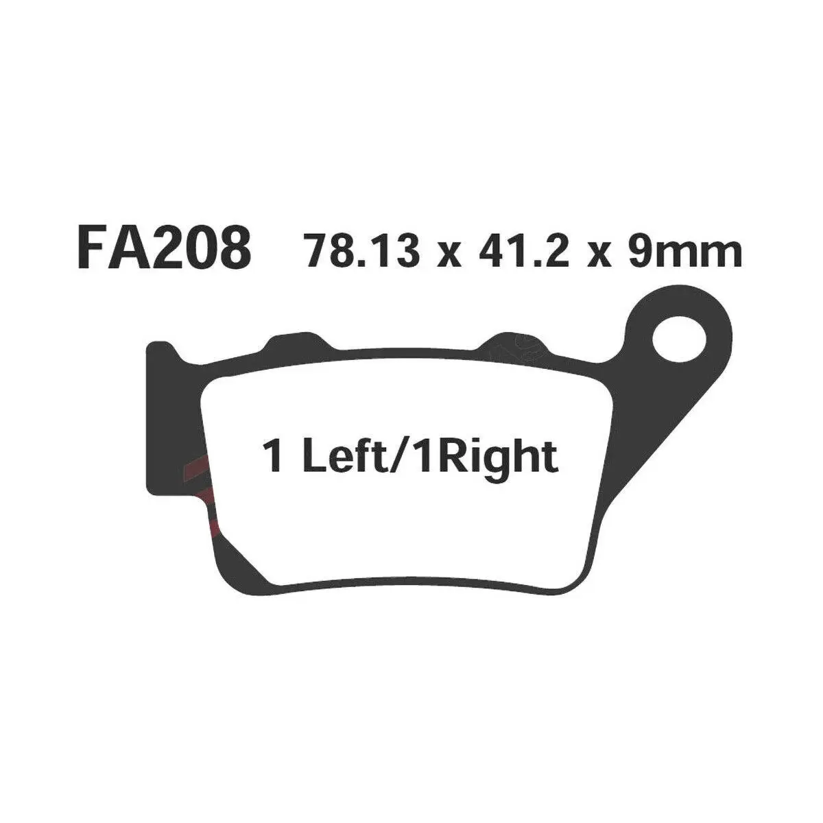 Ebc Fa208R 2014-2023 KTM 690 SMC R Uyumlu Arka Fren Balatası Sinterli Balata Ebc Fa208R 2014-2023 KTM 690 SMC R Uyumlu Arka Fren Balatası Sinterli Balata