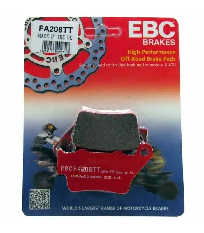 Ebc Fa208Tt 2014-2023 KTM 690 SMC R Uyumlu Arka Fren Balatası Karbon Balata Ebc Fa208Tt 2014-2023 KTM 690 SMC R Uyumlu Arka Fren Balatası Karbon Balata