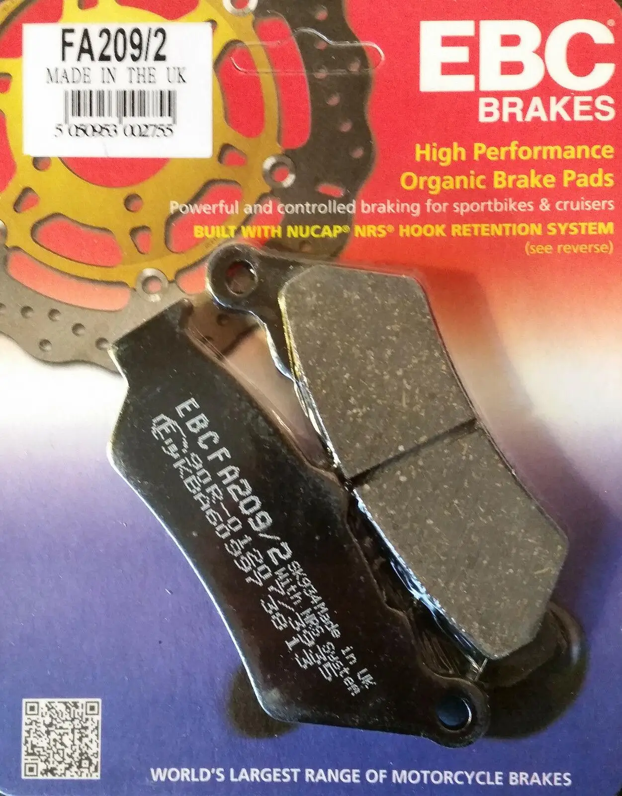 Ebc Fa209/2 2017-2022 BMW F 750 GS Ön Fren Balatası Organik Balata Ebc Fa209/2 2017-2022 BMW F 750 GS Ön Fren Balatası Organik Balata