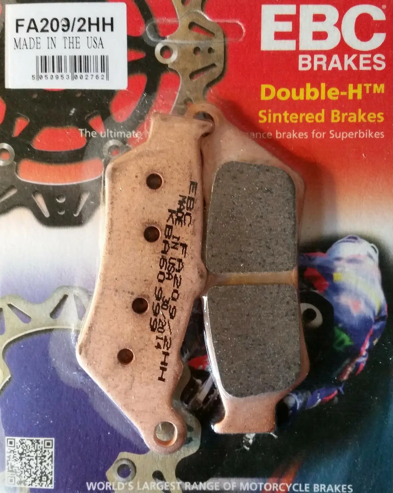 Ebc Fa209/2Hh 1997-1998 Honda SLR 650 Uyumlu Ön Fren Balatası Sinterli Balata Ebc Fa209/2Hh 1997-1998 Honda SLR 650 Uyumlu Ön Fren Balatası Sinterli Balata