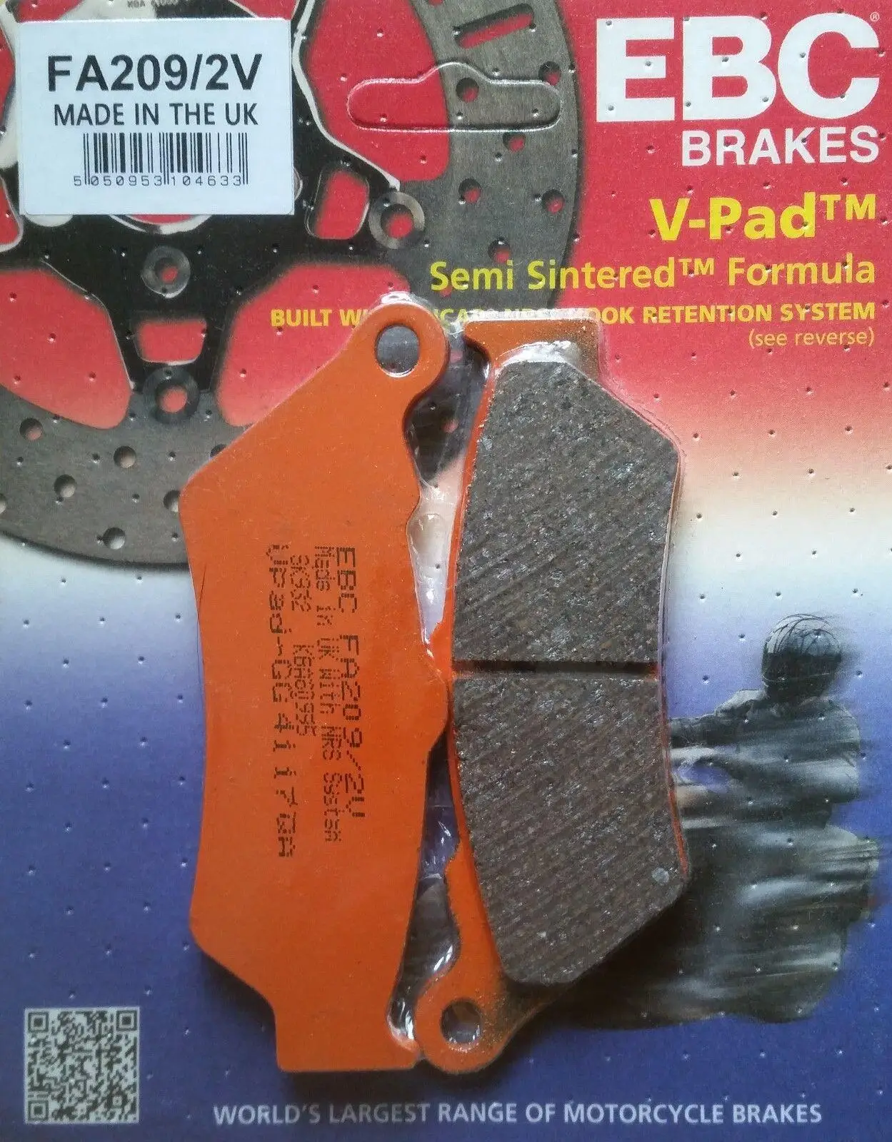 Ebc Fa209/2V 2002-2006 KTM 950 Adventure Uyumlu Ön Fren Balatası Yarı Sinterli Balata Ebc Fa209/2V 2002-2006 KTM 950 Adventure Uyumlu Ön Fren Balatası Yarı Sinterli Balata