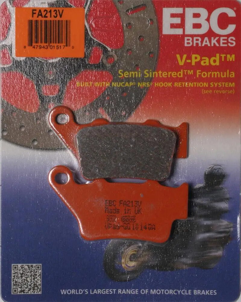 Ebc Fa213V 2005-2011 KTM 990 Super Duke Uyumlu Arka Fren Balatası Yarı Sinterli Balata Ebc Fa213V 2005-2011 KTM 990 Super Duke Uyumlu Arka Fren Balatası Yarı Sinterli Balata