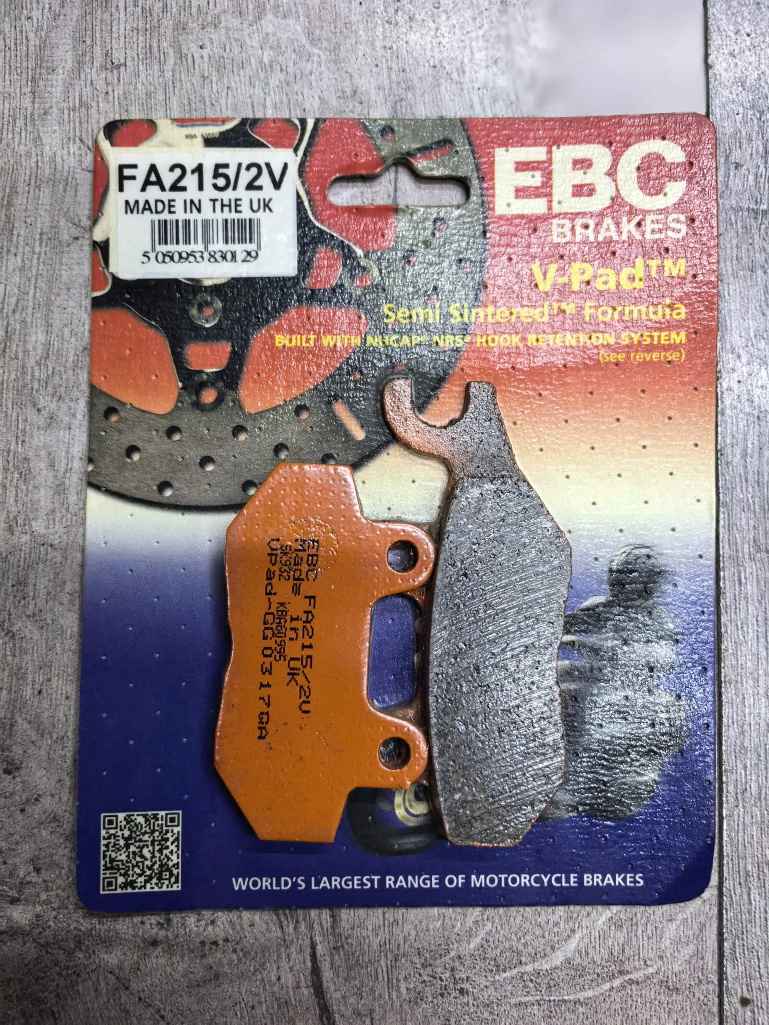 Ebc Fa215/2V 2007-2013 Triumph Tiger 1050 Uyumlu Arka Fren Balatası Yarı Sinterli Balata