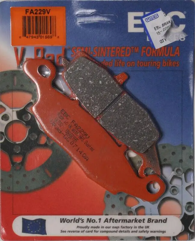 Ebc Fa229V 1998-2006 Suzuki GSX 600 F Uyumlu Ön Fren Balatası (Sol) Yarı Sinterli Balata Ebc Fa229V 1998-2006 Suzuki GSX 600 F Uyumlu Ön Fren Balatası (Sol) Yarı Sinterli Balata