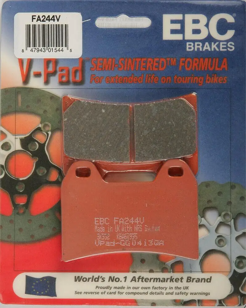Ebc Fa244V 2018-2020 KTM 790 Duke Uyumlu Ön Fren Balatası Yarı Sinterli Balata Ebc Fa244V 2018-2020 KTM 790 Duke Uyumlu Ön Fren Balatası Yarı Sinterli Balata