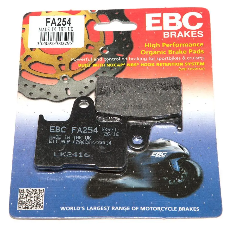 Ebc Fa254 2004-2005 Suzuki GSX-R 600 Srad Uyumlu Arka Fren Balatası Organik Balata Ebc Fa254 2004-2005 Suzuki GSX-R 600 Srad Uyumlu Arka Fren Balatası Organik Balata