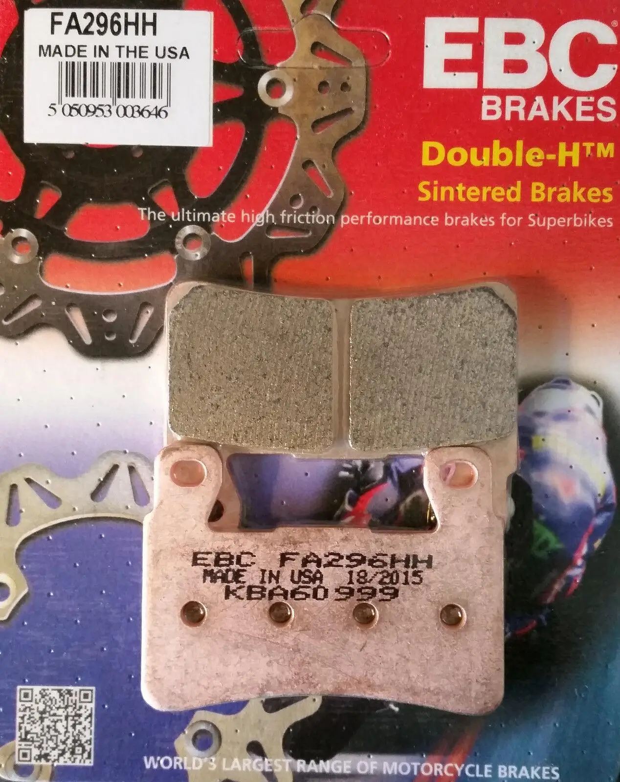 Ebc Fa296Hh 1999-2007 Honda CBR 600 F Ön Fren Balatası Ebc Fa296Hh 1999-2007 Honda CBR 600 F Ön Fren Balatası