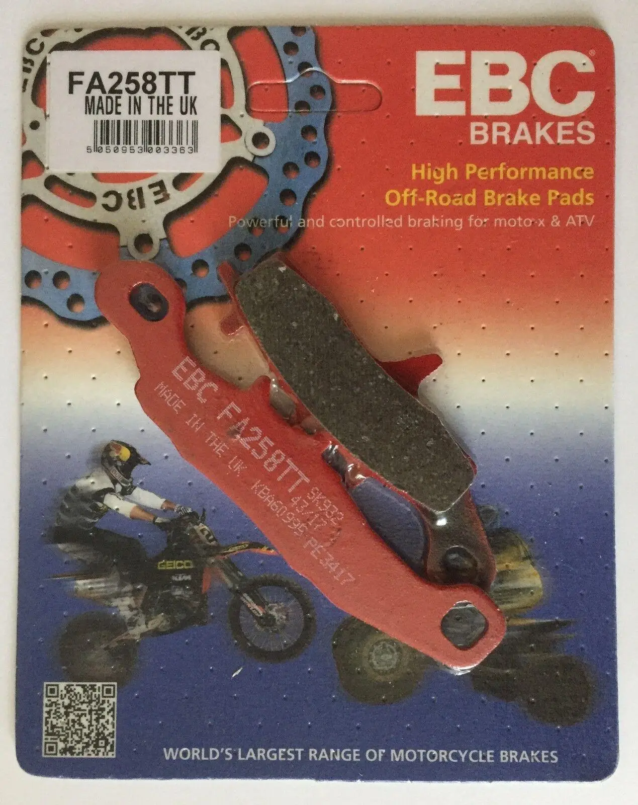 Ebc Fa258Tt 2001-2023 Kawasaki KX 85 Uyumlu Ön Fren Balatası Karbon Balata Ebc Fa258Tt 2001-2023 Kawasaki KX 85 Uyumlu Ön Fren Balatası Karbon Balata