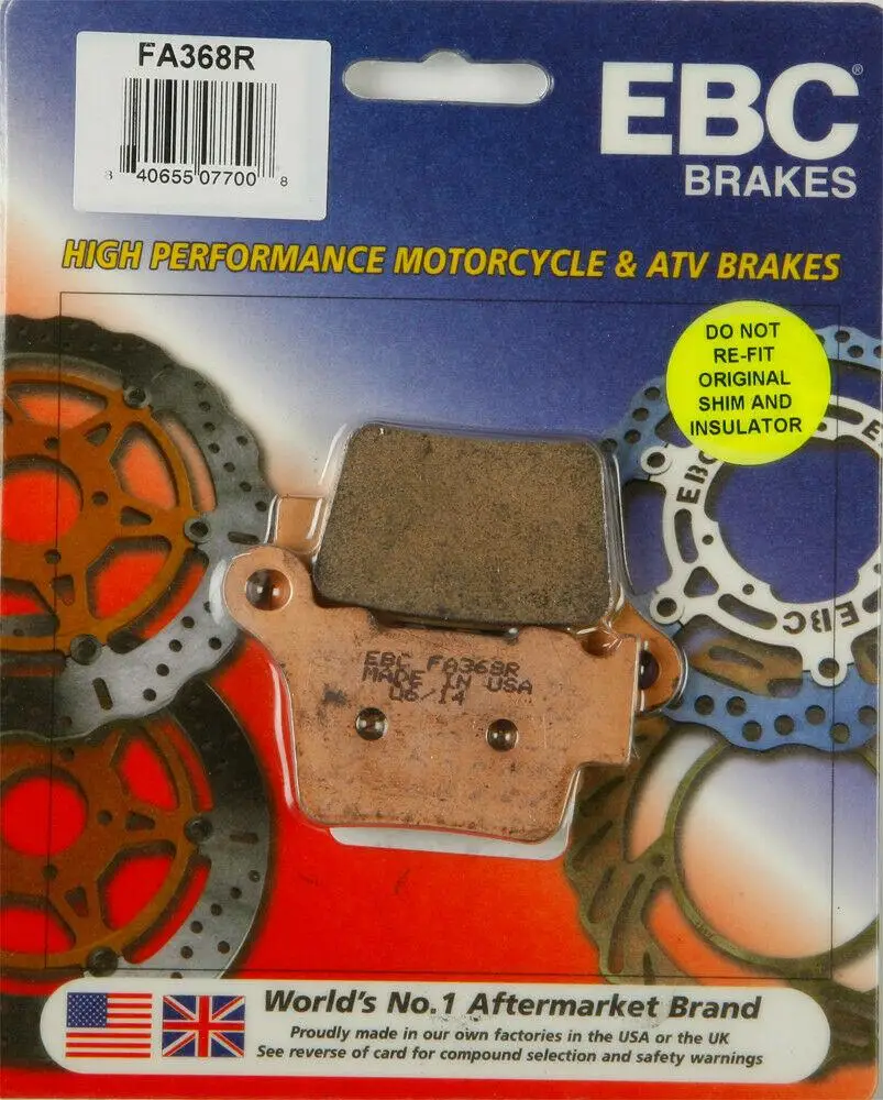 Ebc Fa368R 2009-2011 KTM 530 EXC Uyumlu Arka Fren Balatası Sinterli Balata Ebc Fa368R 2009-2011 KTM 530 EXC Uyumlu Arka Fren Balatası Sinterli Balata