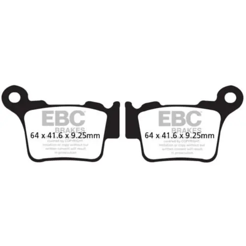 Ebc Fa368R 2009-2011 KTM 530 EXC Uyumlu Arka Fren Balatası Sinterli Balata Ebc Fa368R 2009-2011 KTM 530 EXC Uyumlu Arka Fren Balatası Sinterli Balata