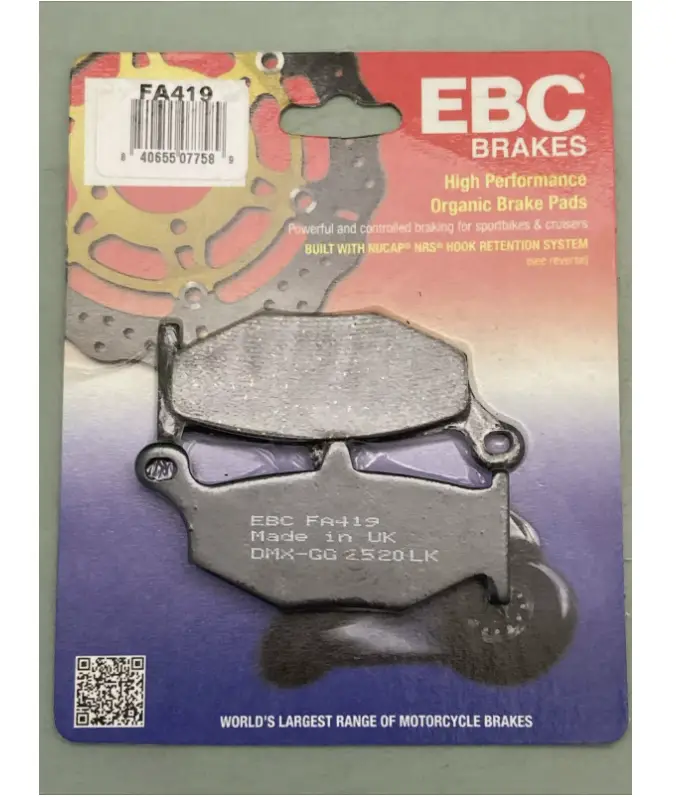 Ebc Fa419 2006-2010 Suzuki GSX-R 600 Srad Uyumlu Arka Fren Balatası Organik Balata Ebc Fa419 2006-2010 Suzuki GSX-R 600 Srad Uyumlu Arka Fren Balatası Organik Balata