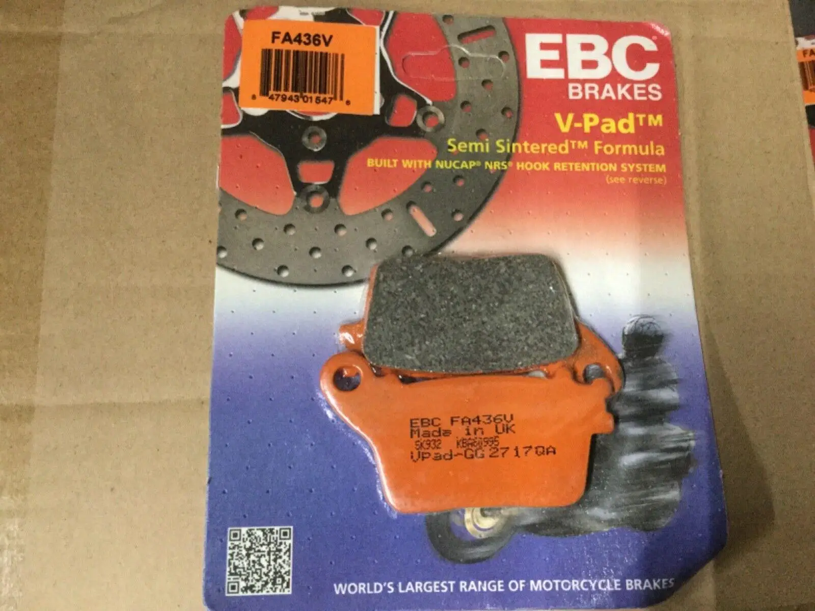 Ebc Fa436V 2011-2021 Suzuki GSX-R 600 Srad Uyumlu Arka Fren Balatası Yarı Sinterli Balata Ebc Fa436V 2011-2021 Suzuki GSX-R 600 Srad Uyumlu Arka Fren Balatası Yarı Sinterli Balata