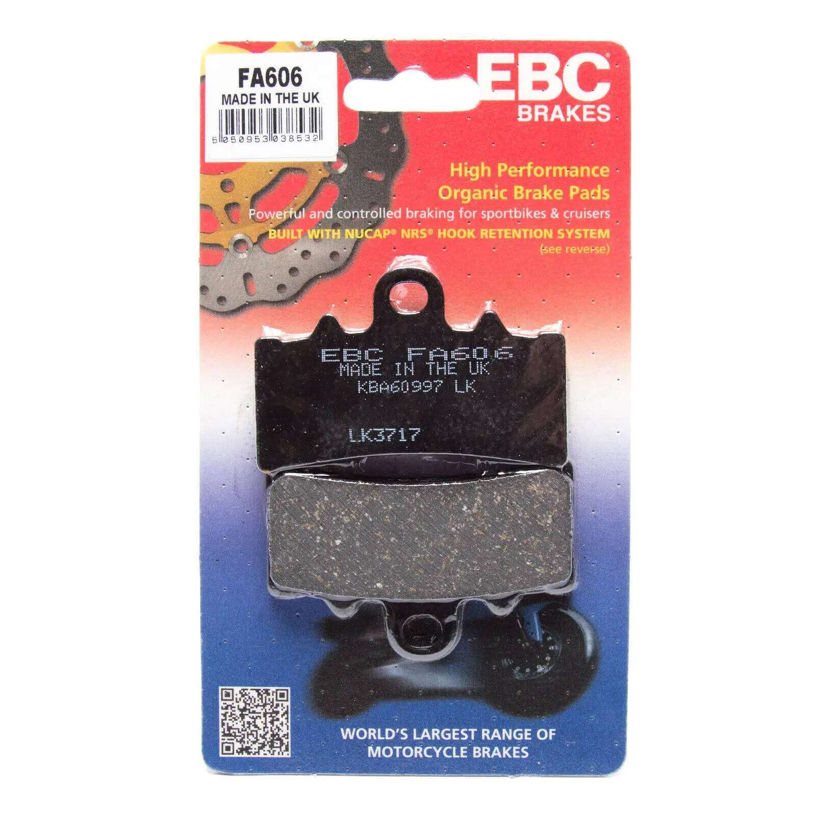 Ebc Fa606 2024-2025 Triumph Scrambler 400 X Uyumlu Ön Fren Balatası Organik Balata